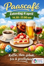 Paascafé op zaterdag 4 april 14.30-17.00 uur (Zomerplein-Puttershoek)