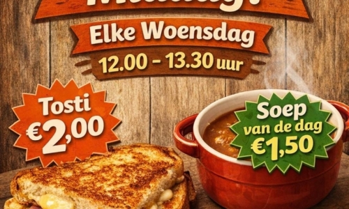Tosti en Soepmiddag Samen Eten : Elke woensdag tosti en soep van de dag (Zomerplein-Puttershoek)